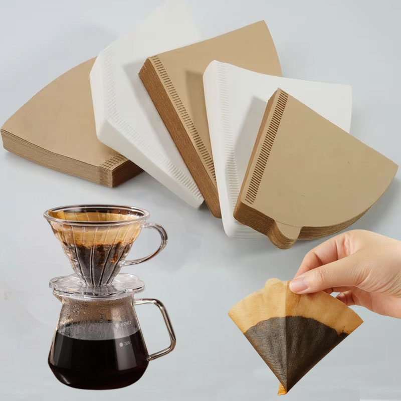 Coffee Equipment Machine - 100pcs Coffee Filter Paper Disposable Natural