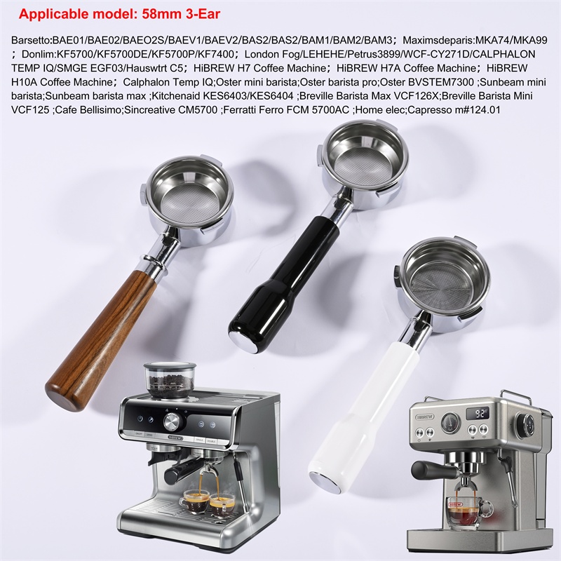Portafilter 58Mm - 58mm 3-ears For Hibrew h10a/h7a/h7 Barsetto/LEHEHE/Petrus3899