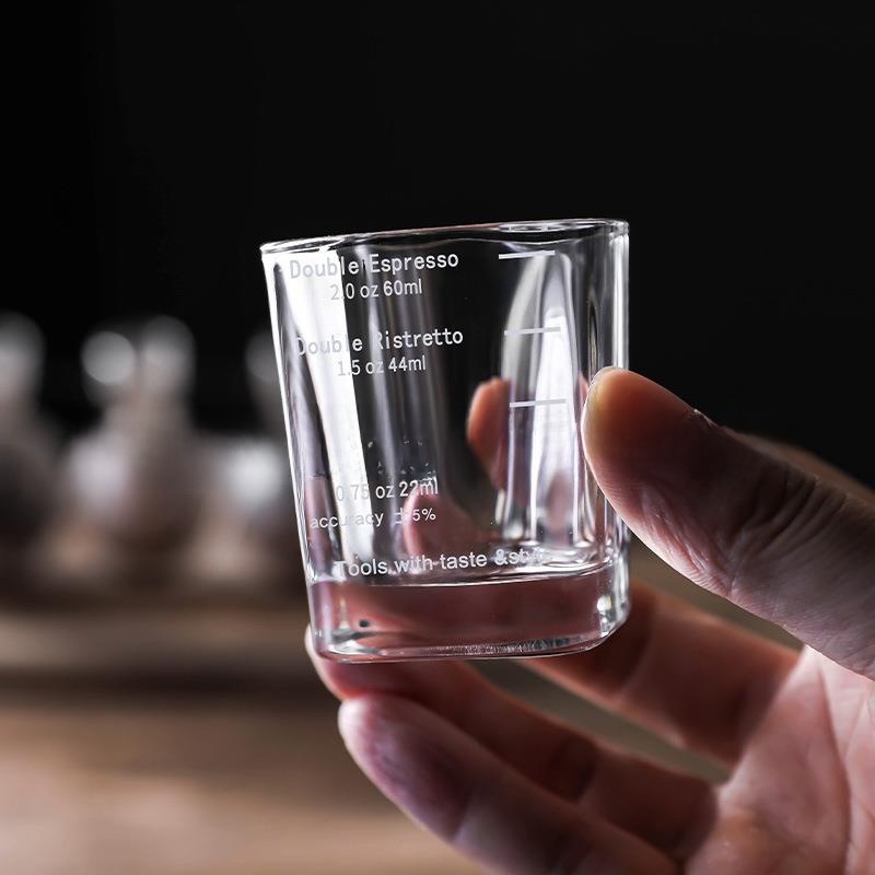 Coffee Equipment Logo - 60ml 2oz Square Glass Vodka Shot