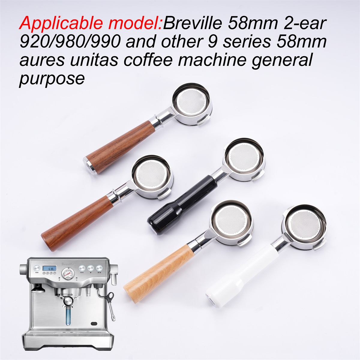 Portafilter 58Mm - 58mm Bottomless Portafilter Breville BES920/980/990 Stainless