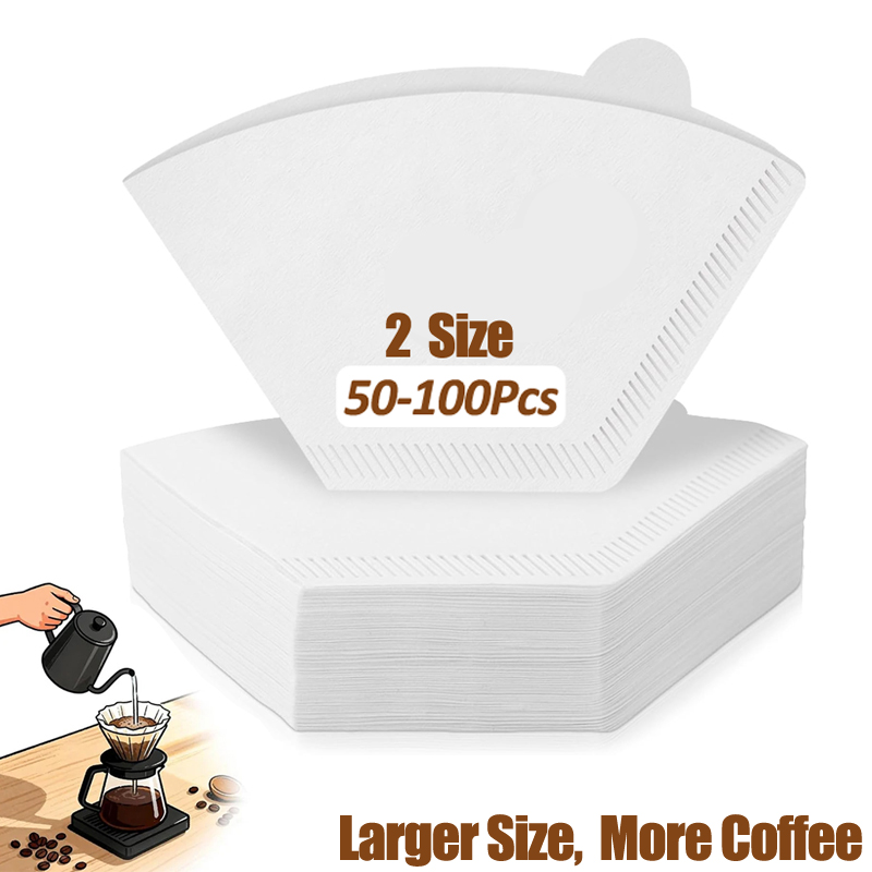 Coffee Equipment Machine - 50/100 Pieces Coffee Filter Paper Natural