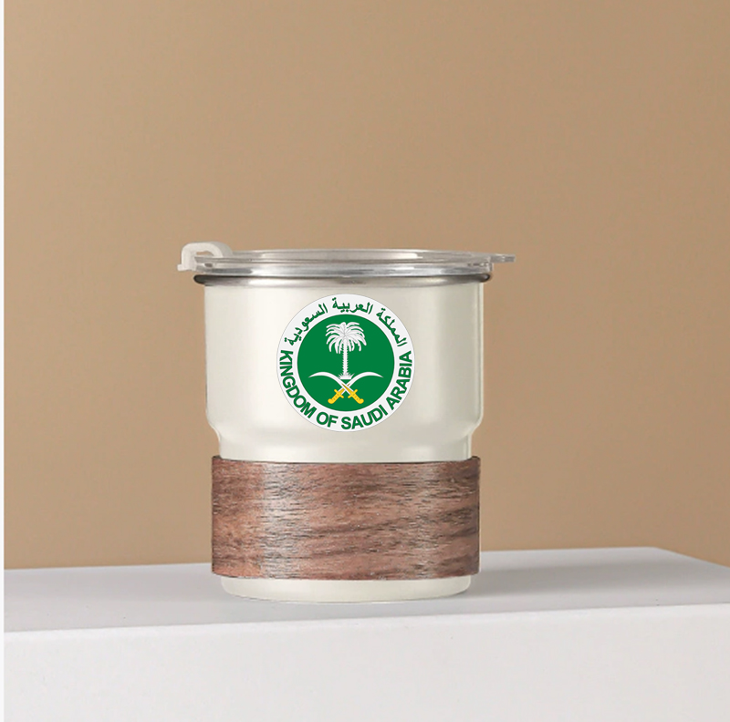 Saudi Arabia Flag Logo Stainle – Coffee Equipment Logo Bewertung und Preis