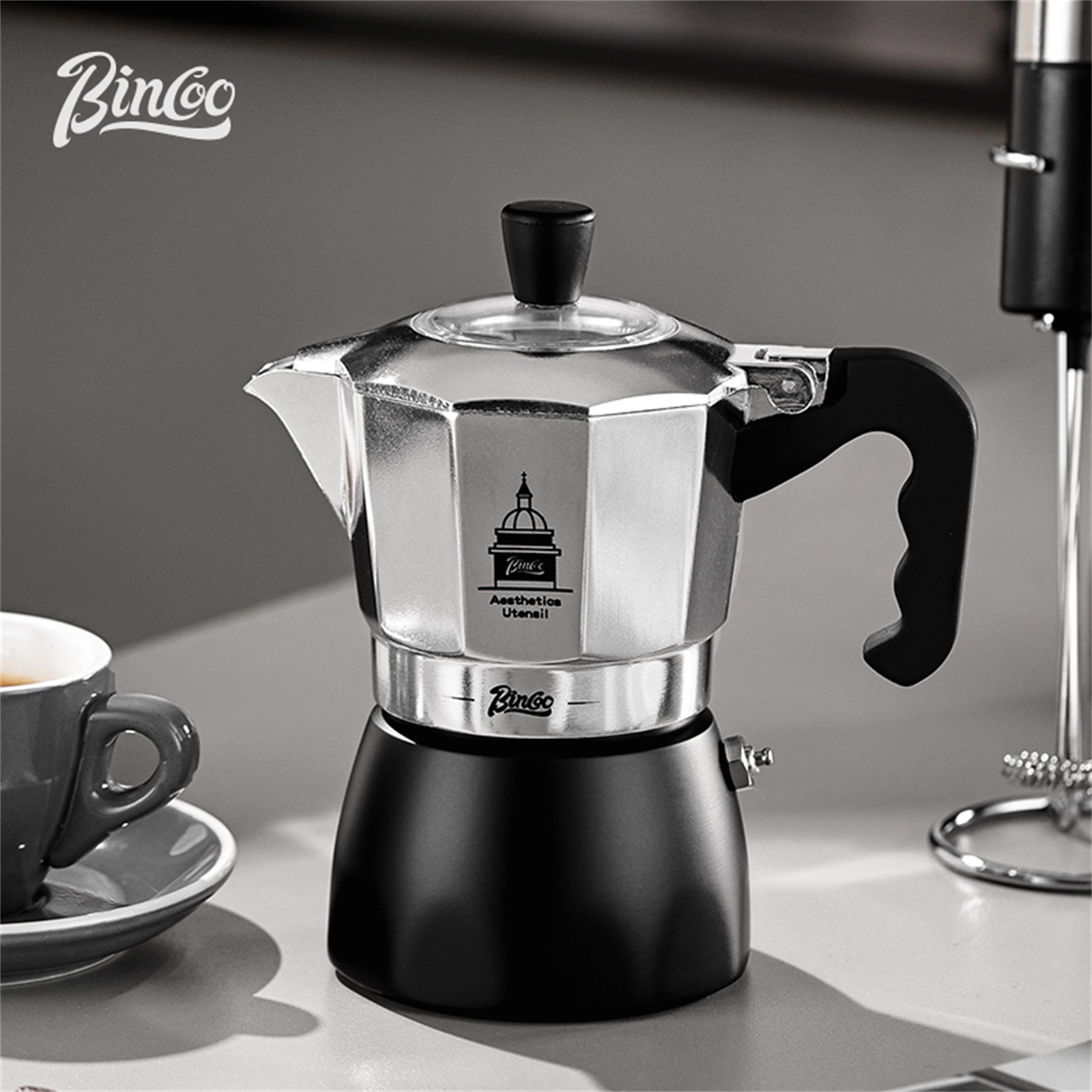 BINCOO Double Valve Moka Pot，E – Coffee Equipment Machine Bewertung und Preis