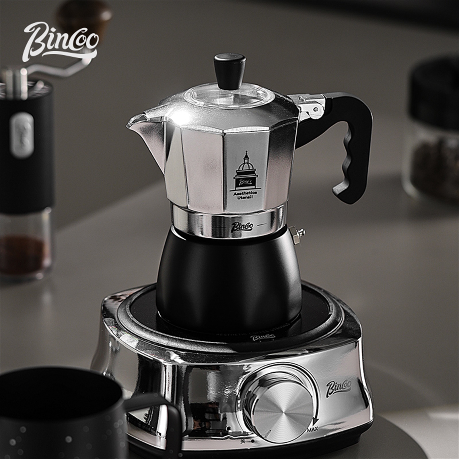 BINCOO Double Valve Moka Pot，E – Coffee Equipment Machine Bewertung und Preis