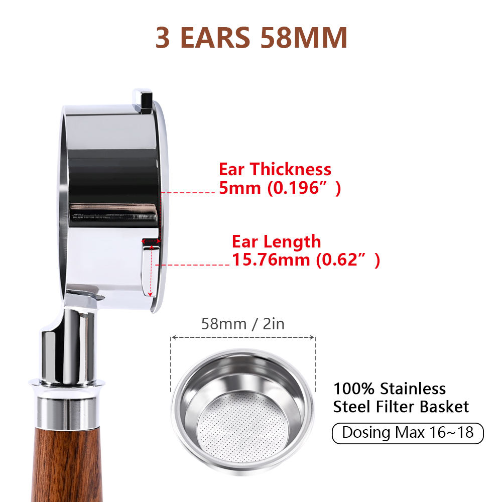58mm 3-ears For Hibrew h10a/h7 – Portafilter 58Mm Bewertung und Preis