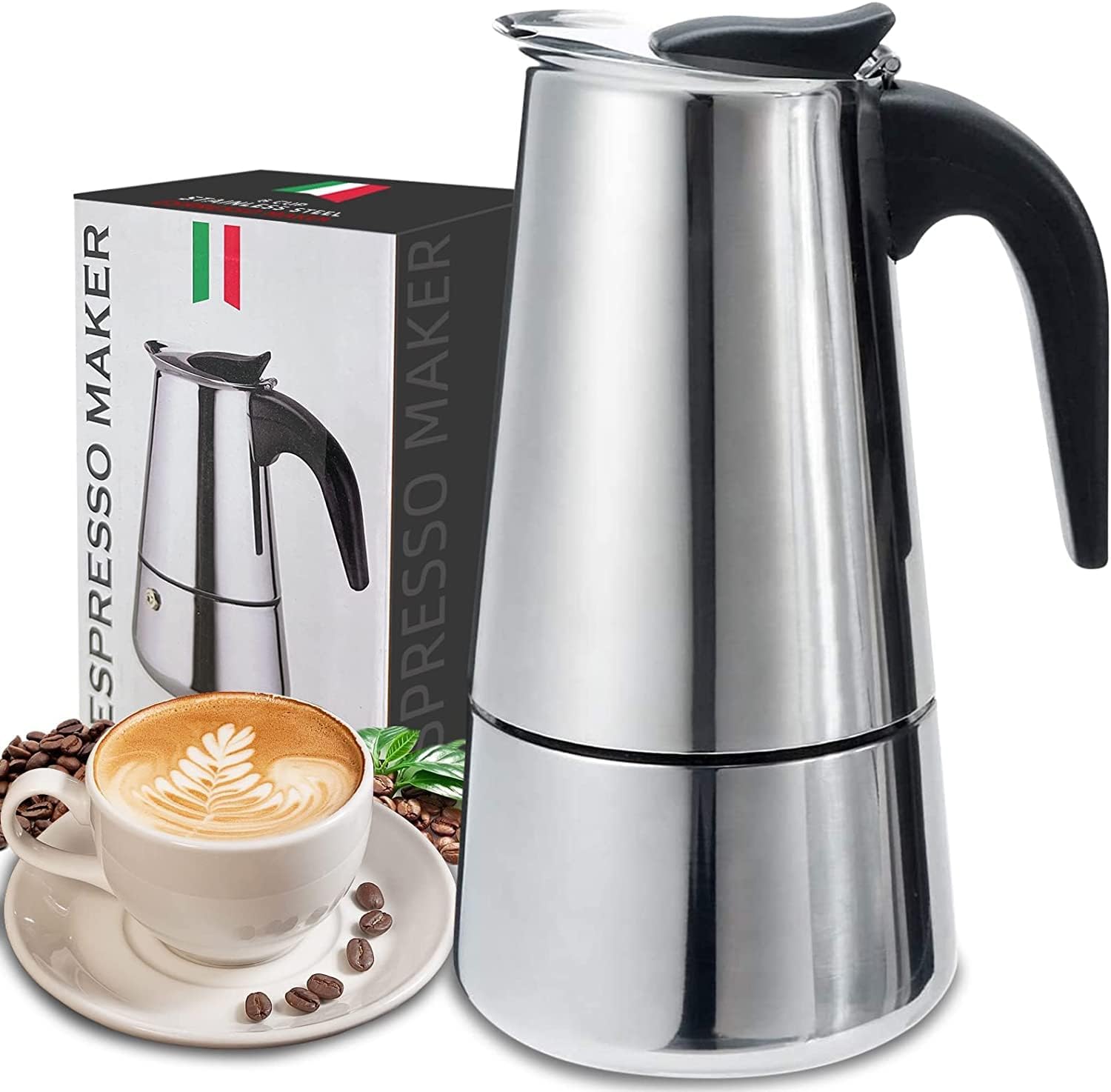 4/6/9 Cups Moka Pot Caffe Mach – Coffee Equipment Machine Bewertung und Preis