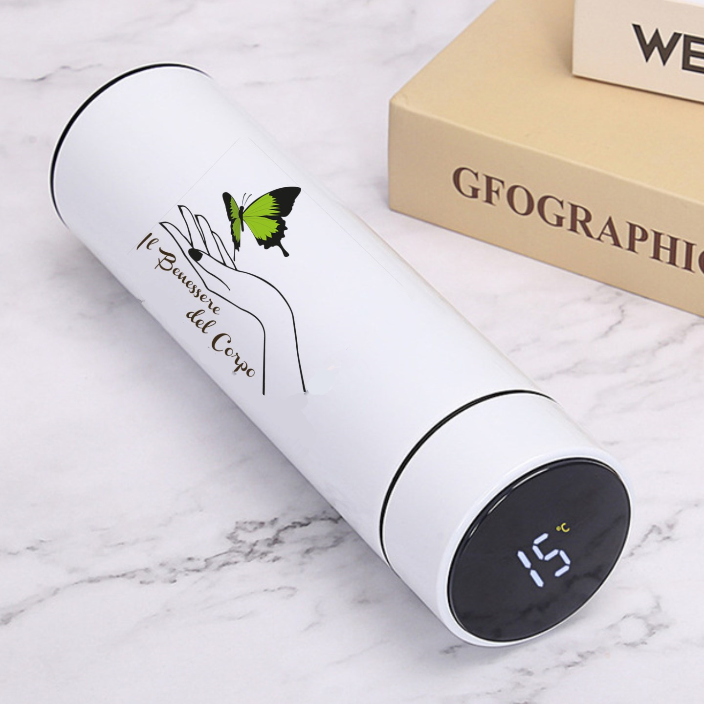 Vacuum Water Bottle Smart Disp – Coffee Equipment Logo Bewertung und Preis