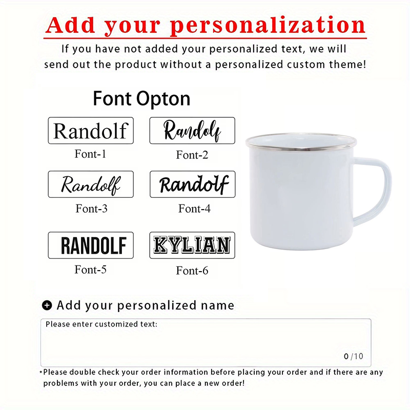Customized Enamel Mug , Office – Coffee Equipment With Name Bewertung und Preis