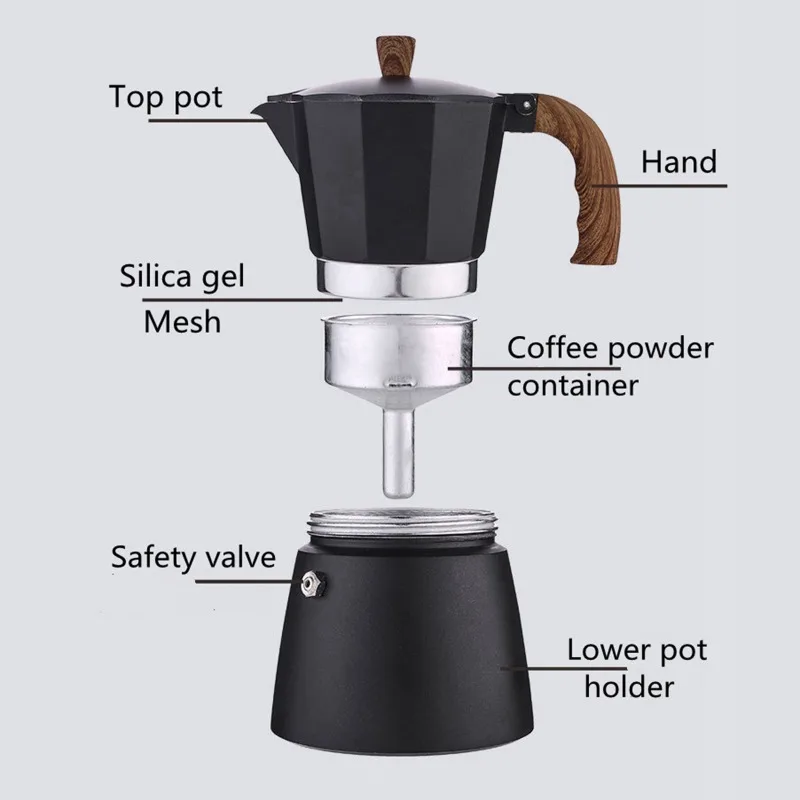 JUSTINLAU Coffee Moka Pot 150m – Coffee Equipment Espresso Bewertung und Preis