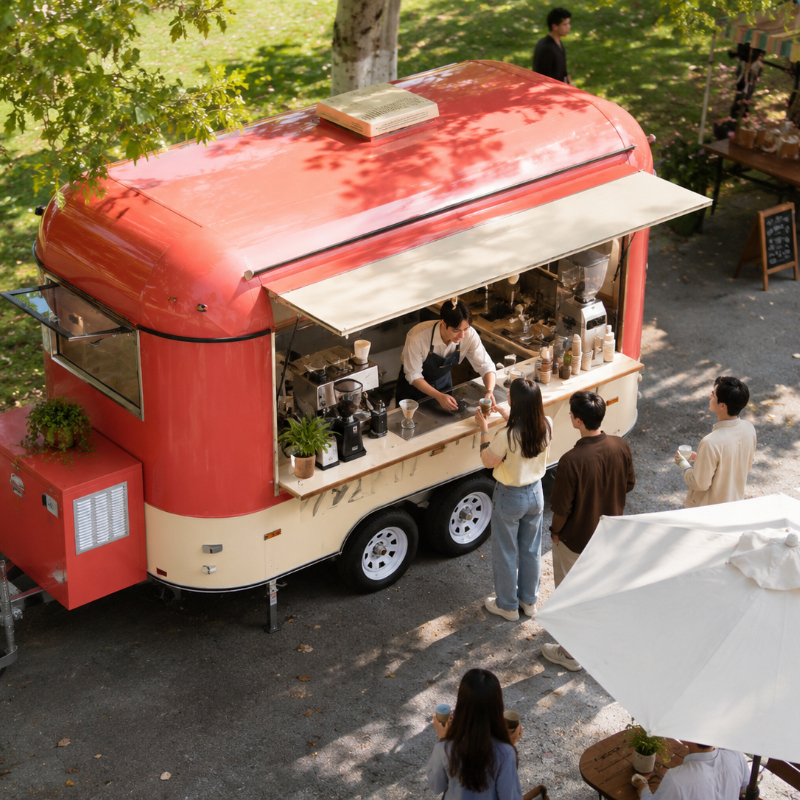 Customized Food Truck Mobile w – Coffee Equipment Bewertung und Preis