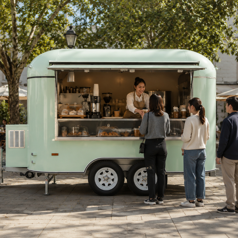 Food Cart Mobile Trailer Custo – Coffee Equipment Bewertung und Preis